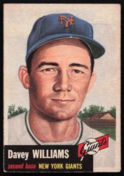 1953 TOPPS BASEBALL Davey Williams