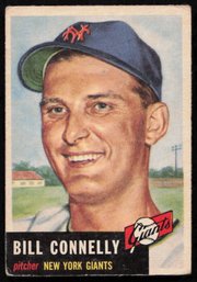 1953 TOPPS BASEBALL Bill Connelly RC ROOKIE CARD