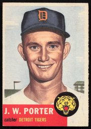 1953 TOPPS BASEBALL J.W. Porter RC ROOKIE CARD