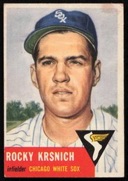 1953 TOPPS BASEBALL Rocky Krsnich RC ROOKIE CARD
