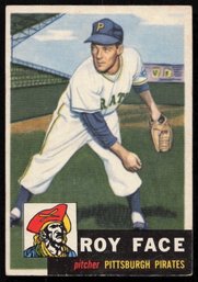 1953 TOPPS BASEBALL Roy Face RC ROOKIE CARD