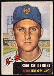 1953 TOPPS BASEBALL Sam Calderone RC ROOKIE CARD