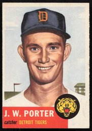 1953 TOPPS BASEBALL J.W. Porter RC ROOKIE CARD