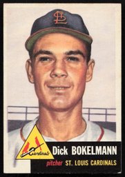 1953 TOPPS BASEBALL Dick Bokelmann RC ROOKIE CARD
