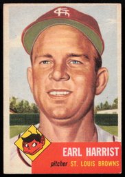 1953 TOPPS BASEBALL Earl Harrist
