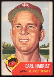 1953 TOPPS BASEBALL Earl Harrist