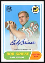 2015 ANNIVERSARY AUTO BOB GRIESE FOOTBALL CARD