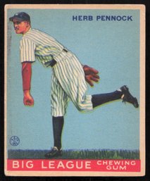 1933 GOUDEY HERB PENNOCK BASEBALL CARD