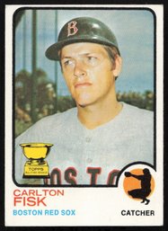 1973 TOPPS CARLTON FISK ROOKIE BASEBALL CARD