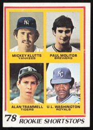 1978 TOPPS PAUL MOLITOR ROOKIE BASEBALL CARD