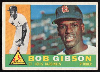 1960 TOPPS BOB GIBSON BASEBALL CARD