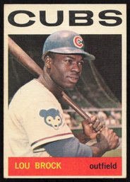 1964 TOPPS LOU BROCK BASEBALL CARD