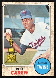 1968 TOPPS ROD CAREW ROOKIE BASEBALL CARD