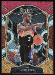 2021 Panini Select #10 Chris Paul Concourse Red Shimmer