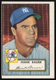1952 TOPPS HANK BAUER BASEBALL CARD