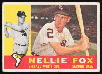 1960 TOPPS NELLIE FOX BASEBALL CARD