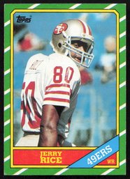 1986 TOPPS ROOKIE JERRY RICE ROOKIE FOOTBALL CARD