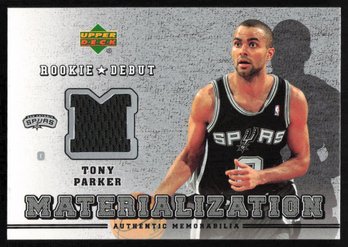 2006 UPPER DECK PATCH ROOKIE TONY PARKER BASKETBALL CARD
