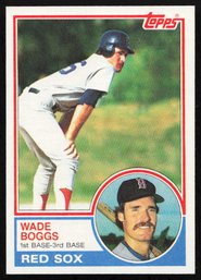 1983 TOPPS #498 WADE BOGGS ROOKIE BASEBALL CARD