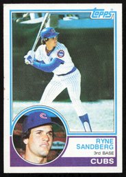 1983 TOPPS #83 RYNE SANDBERG ROOKIE BASEBALL CARD