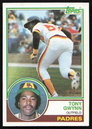 1983 TOPPS TONY GWYNN ROOKIE BASEBALL CARD