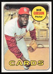1969 TOPPS BOB GIBSON BASEBALL CARD