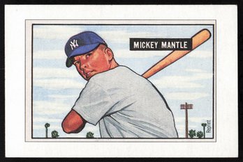 1989 BOWMAN MICKEY MANTLE REPRINT BASEBALL CARD