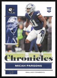 2021 CHRONICLES MICAH PARSONS ROOKIE FOOTBALL CARD