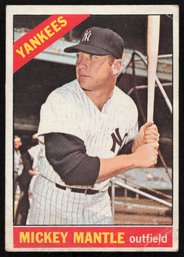 1966 TOPPS MICKEY MANTLE BASEBALL CARD