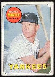 1969 TOPPS MICKEY MANTLE BASEBALL CARD