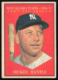 1961 TOPPS MICKEY MANTLE BASEBALL CARD