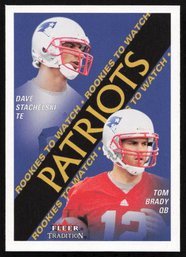 2000 FLEER TRADITION TOM BRADY ROOKIE FOOTBALL CARD