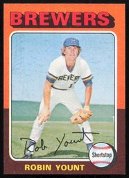 1975 TOPPS ROBIN YOUNT ROOKIE BASEBALL CARD