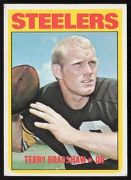 1972 TOPPS TERRY BRADSHAW 2ND YEAR FOOTBALL CARD