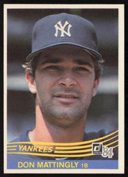 1984 DONRUSS DON MATTINGLY ROOKIE BASEBALL CARD