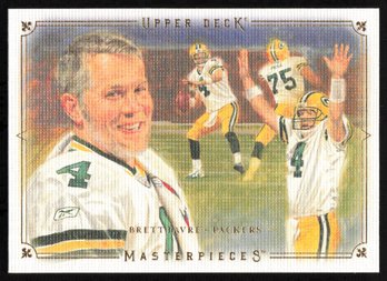 2008 UPPER DECK CANVAS BRETT FAVRE FOOTBALL CARD