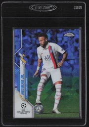 2020 TOPPS CHROME REFRACTOR NEYMAR JR SOCCER CARD