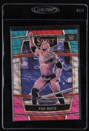 2020 SELCT TRI COLOR THE ROCK WWE WRESTLING CARD