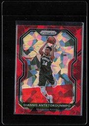 2020 RED ICE PRIZM GIANNIS BASKETBALL CARD