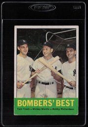 1963 TOPPS MICKEY MANTLE BOMBERS BEST BASEBALL CARD