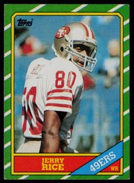 1986 TOPPS JERRY RICE ROOKIE FOOTBALL CARDS