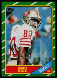 1986 TOPPS JERRY RICE ROOKIE FOOTBALL CARD