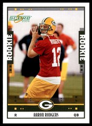 2005 SCORE AARON RODGERS ROOKIE FOOTBALL CARD