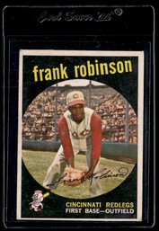 1959 TOPPS WHITE BACK FRANK ROBINSON BASEBALL CARD