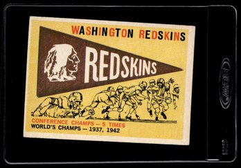 1959 TOPPS REDSKINS PENNANT FOOTBALL CARD