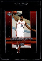 2003 Upper Deck Rookie Exclusives #1 LeBron James Rookie RC BASKETBALL CARD