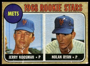 1968 Topps #177 Mets Rookies W/ Nolan Ryan RC Rookie - REPRINT
