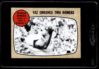 1968 TOPPS YZ SMASHES WORLD SERIES BASEBALL CARD