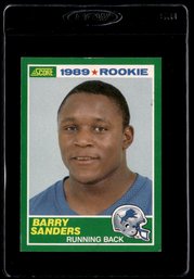 1989 SCORE BARRY SANDERS ROOKIE FOOTBALL CARD