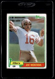 1981 TOPPS JOE MONTANA ROOKIE FOOTBALL CARD